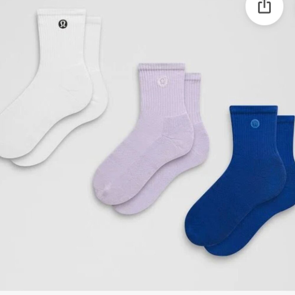 Lululemon Daily Essential Socks 3 Pack
